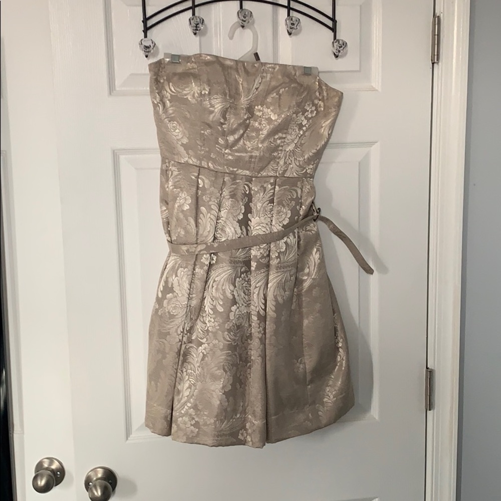 Strapless cocktail dress